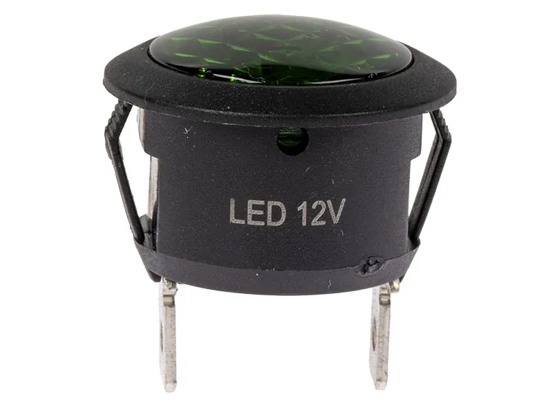 C-PWR LED kontrolinė lemputė žalia 12V, Ø20mm - Attēls 4