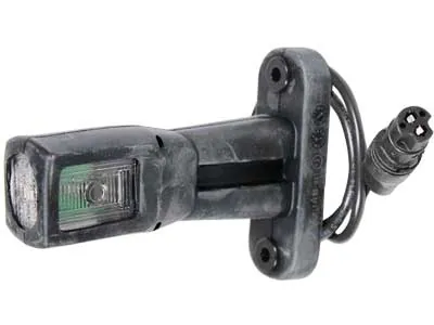 HELLA LED Šoninis Gabaritinis Žibintas su Guminiu Laikikliu, 24V, Trigubos Spalvos, ECE/E Sertifikatas