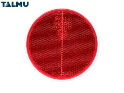 TALMU Raudonas Atšvaitas Ø 68mm - Klijuojamas Automobilio Reflektorius