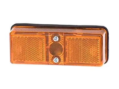 TALMU Geltona šoninė gabaritinė lempa su atšvaitu - Halogeninis žibintas su SV8.5 jungtimi