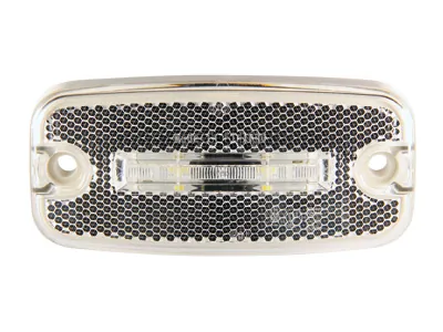 TALMU LED Šoninis Gabaritinis Žibintas su 2 LED ir Atšvaitu, 12V, ADR Patvirtintas, Baltos Spalvos