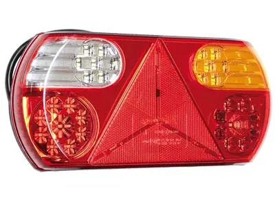 Universalus LED galinis žibintas dešinysis, 6-in-1 kombinuota šviesa, IP67, 10-30V, ECE sertifikuotas