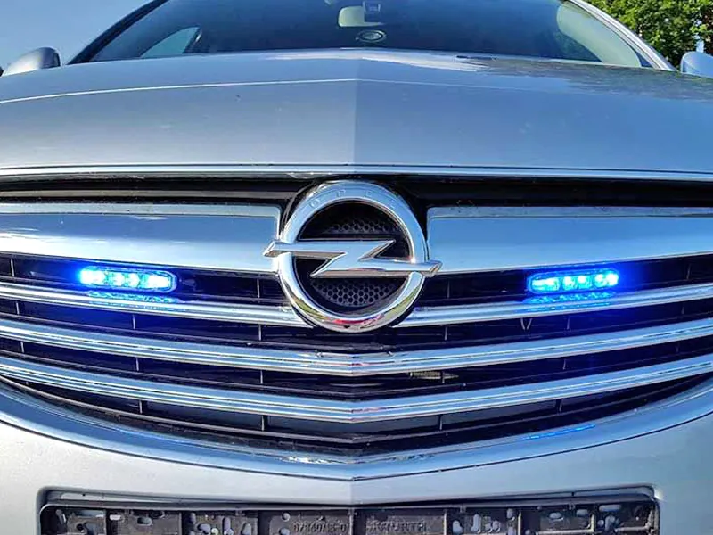 LED Horizontalus Įspėjamasis Žibintas - 6x Power LED, 180° Apšvietimas, 12-24V, IPX7, ECE R65 - Attēls 4