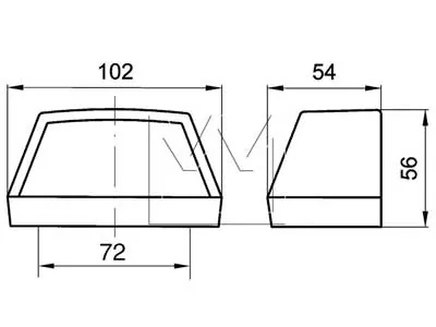 MONARK AUTOMOTIVE LED Numerio Apšvietimas | 12V Juodas Korpusas su 4 LED | 100x56x54mm - Attēls 2