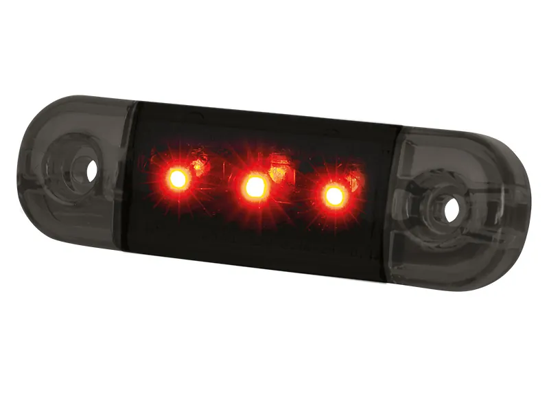 STRANDS DARK KNIGHT SLIM POSITION LIGHT 3 LED - Plonas, IP66/68, ADR ir ECE sertifikuotas gabarito žibintas, 12-24V