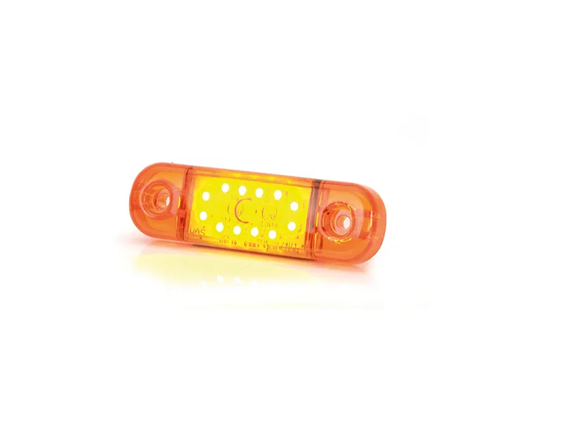 STRANDS Side marker slim - Kompaktiškas 12 LED galingas šoninis žibintas, 9-36V, ECE R7/R91/R10