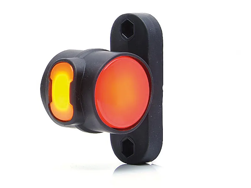 STRANDS Guminis tiesus LED gabaritinis žibintas, Baltas/Oranžinis/Raudonas, 12-24V, ECE R7.R91 patvirtintas