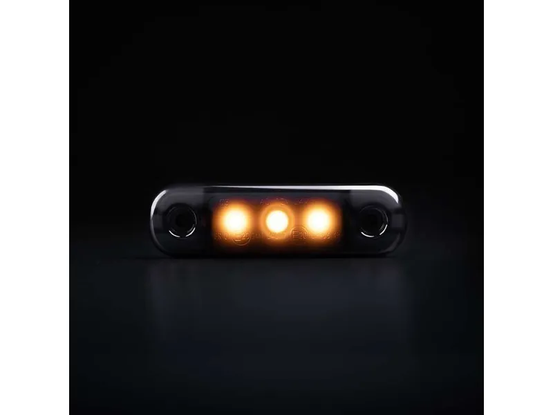 STRANDS DARK KNIGHT SUPER DARK SLIM šoninis gabaritinis žibintas, 10-32V, ECE R148 patvirtintas