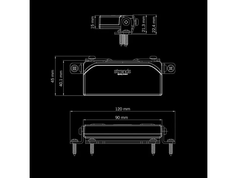 STRANDS UNITY ULTRA FLAT DUO - Atbulinės eigos ir įspėjamasis žibintas (10-32V, 1100lm, ECE R23/R65) - Attēls 7