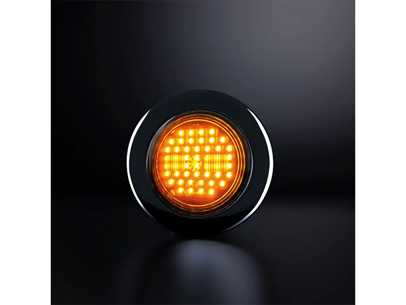 STRANDS DARK KNIGHT IZE LED Gintarinės spalvos žibintas, 10-30V, ECE R6/R10 sertifikuotas