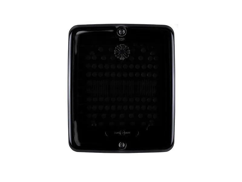 STRANDS DARK KNIGHT SQUARE IZE LED Galinis Žibintas su Stabdymo ir Posūkio Signalais, 24V, ECE R6/R7/R10