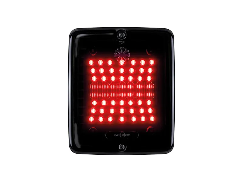 STRANDS DARK KNIGHT IZE LED SQUARE Galinė raudonoji stabdymo ir gabaritinė lempa, 24V, ECE R7 ir R10 sertifikuoti - Attēls 2