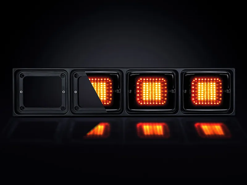 STRANDS IZE LED FRAME 4X SQUARE - Profesionalus kvadratinių žibintų montavimo rėmas