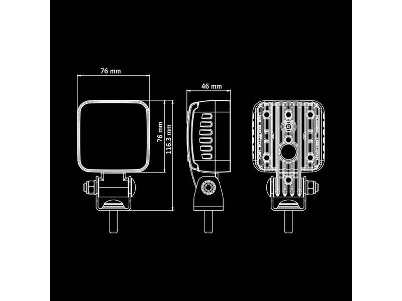 STRANDS FREEDOM WORK LIGHT Darbinis žibintas 10-70V 1435lm 5700K ECE R10 sertifikuotas - Attēls 5