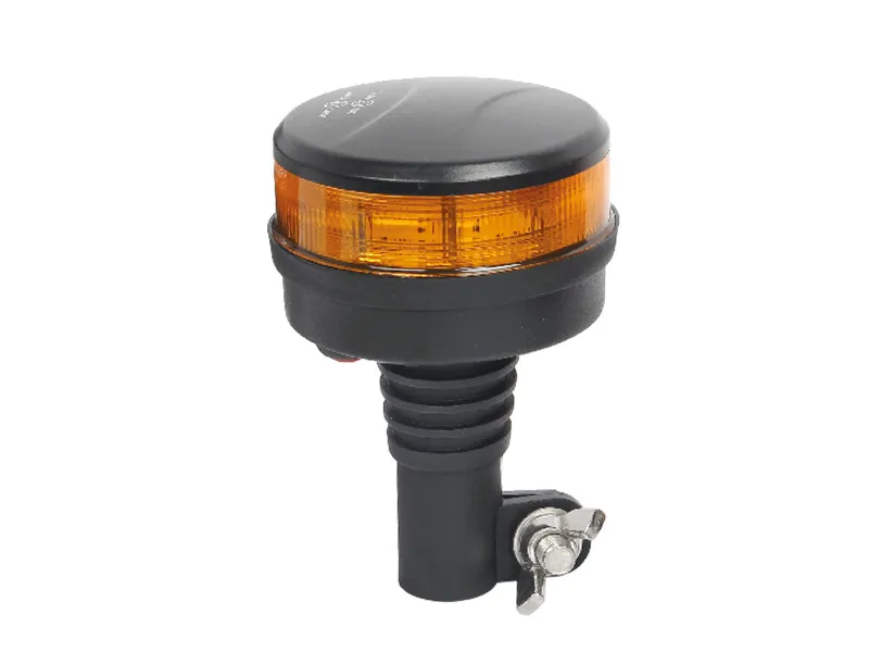 STRANDS Slim Beacon Amber LED Įspėjamasis Žibintas | ECE R65, 12-24V, IP67, Guminis Rėmas