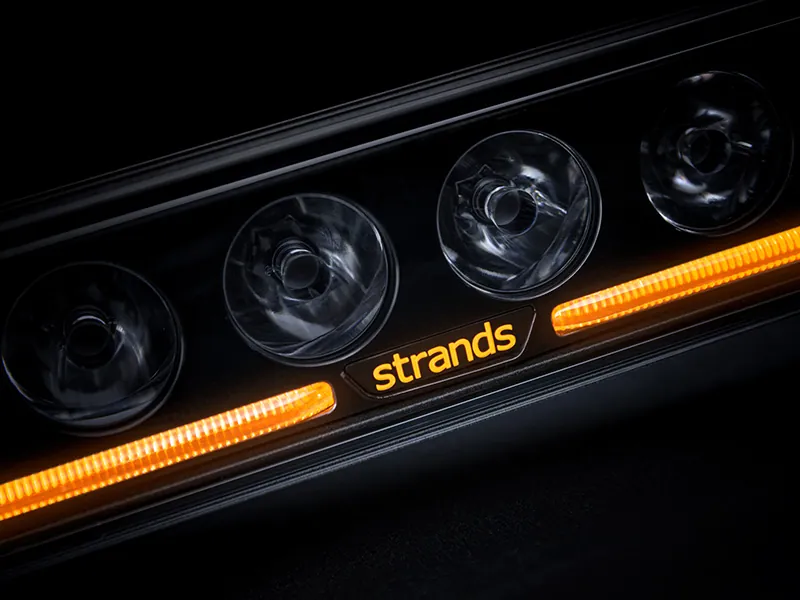 STRANDS DARK KNIGHT IDENTITY 20" LED BAR - 12000lm, 9-36V, ECE patvirtintas, 520mm darbinis žibintas - Attēls 5