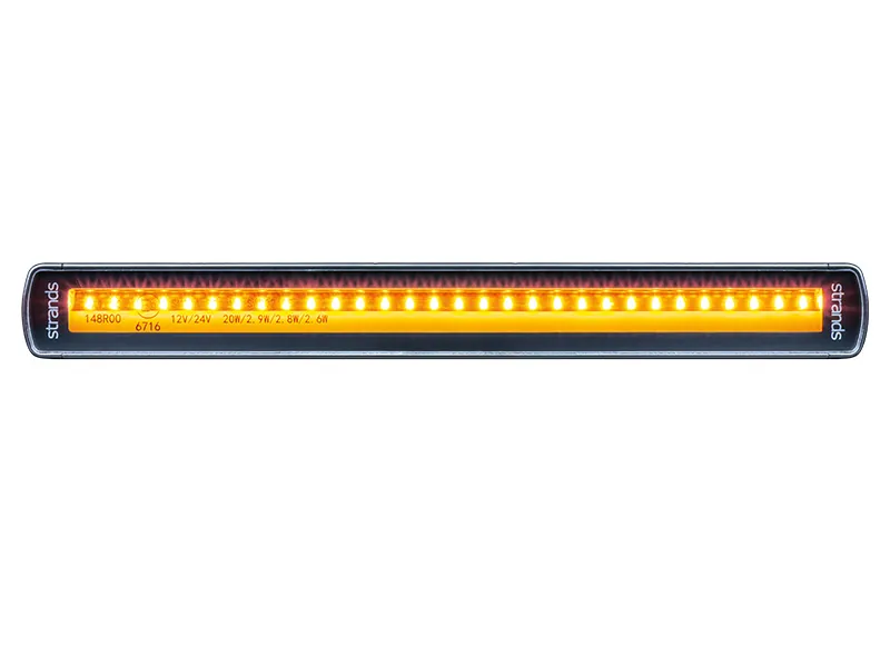 STRANDS SIBERIA LOW RIDER 10" - Ultra plonas LED žibintas su 4 funkcijomis, 10-32V, ECE R148 patvirtintas