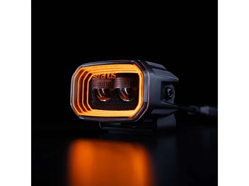 STRANDS FOR9T NO-GLARE Darbinis Žibintas su Raudona-Geltona Pozicine Šviesa (10-48V, 3600lm)