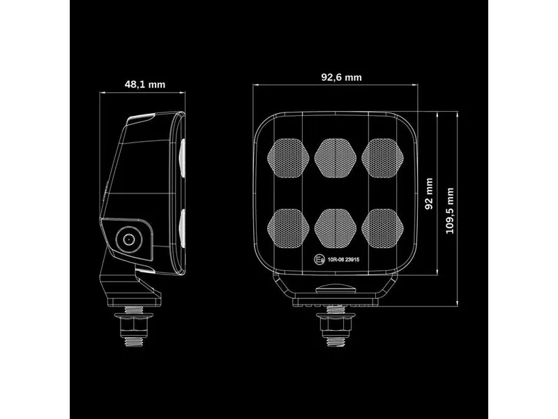 STRANDS UNITY EDGE Profesionalus Darbinis Žibintas 3940lm 10-36V 5700K ECE R10 - Attēls 5