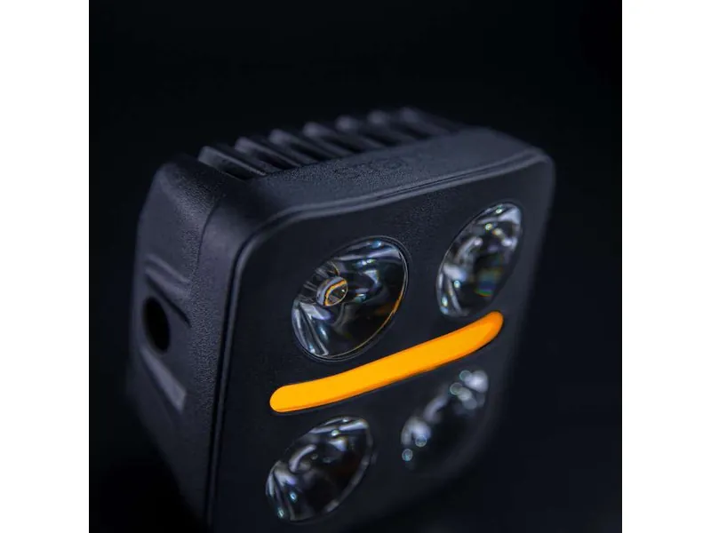 STRANDS NUUK D-LINE QBA Galingas tolimųjų šviesų žibintas su gintarine ir balta pozicine šviesa (10-32V, 3680lm) - Attēls 4