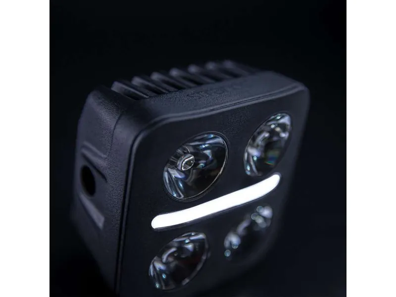 STRANDS NUUK D-LINE QB 3W/3.2W Darbinis Šviestuvas su Balta/Geltona Pozicine Šviesa, 10-32V, 3500lm - Attēls 5