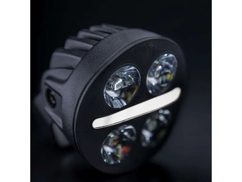 STRANDS NUUK D-LINE MC Vairavimo Žibintas su Balta ir Geltona Pozicine Šviesa, 10-32V, 2540lm, 276m - Attēls 5