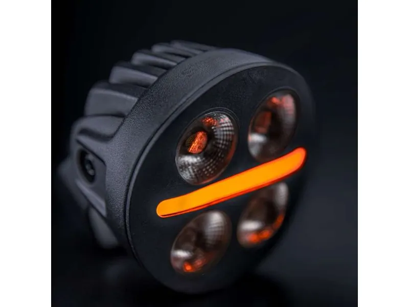 STRANDS NUUK D-LINE MC Darbinis Žibintas su Raudona-Gintarinė Pozicine Šviesa | 10-32V | 2740lm | 5700K - Attēls 4