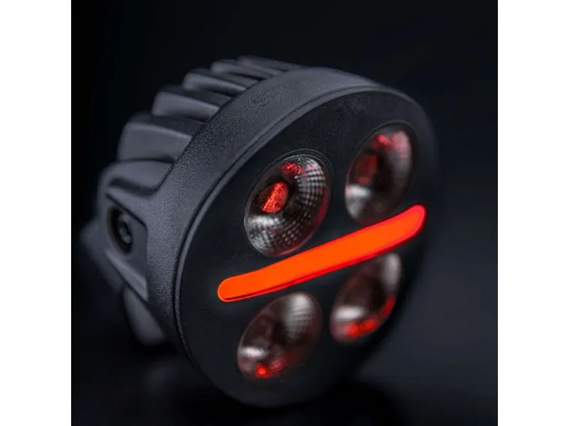 STRANDS NUUK D-LINE MC Darbinis Žibintas su Raudona-Gintarinė Pozicine Šviesa | 10-32V | 2740lm | 5700K - Attēls 5