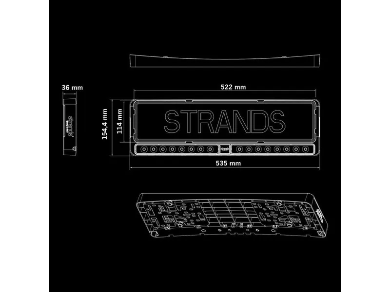 STRANDS NUUK E-LINE DUO BLACK LED BAR 2X10" - Galingas darbo žibintas (9000lm, 9-36V, ECE R10/R149) - Attēls 6