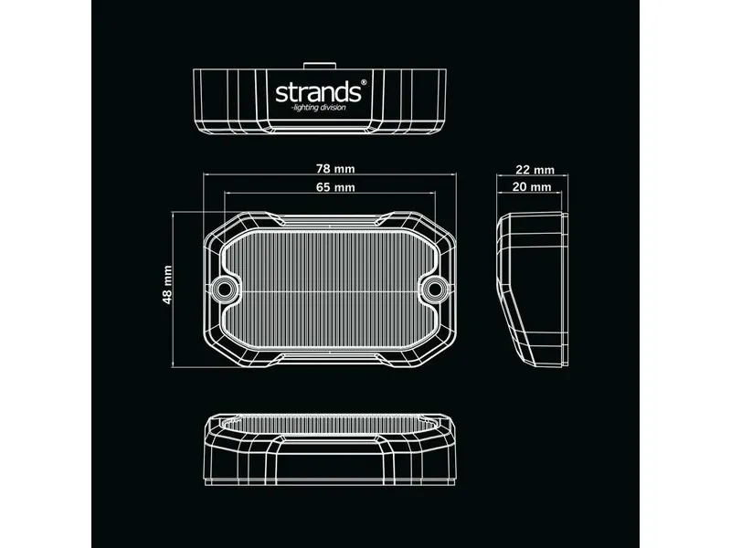 STRANDS UNITY SCENE LIGHT - Daugiafunkcinis žibintas (10-32V, 880lm, 5700K) - Attēls 8