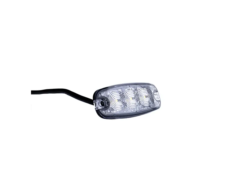 STRANDS LED stroboskopas, 3 oranžiniai LED, skaidrus lęšis - Attēls 3