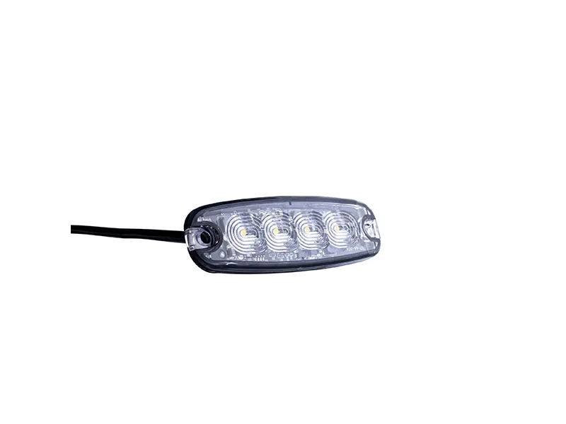 STRANDS LED stroboskopas, 4 oranžiniai LED, skaidrus lęšis - Attēls 2
