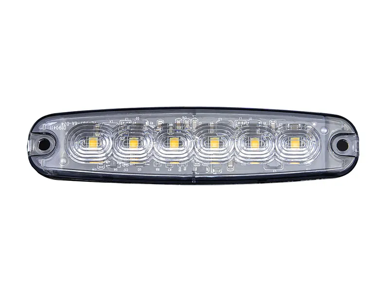 STRANDS CRUISE LIGHT Gintarinės spalvos 6 LED įspėjamasis žibintas, 9-30V, ECE R65 ir R10 sertifikuoti