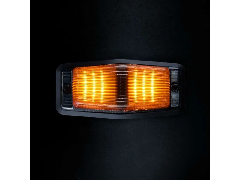 STRANDS IZE LED BLACK BULLET - Daugiafunkcinis LED žibintas su priekinės, gabaritinės ir įspėjamosios šviesos funkcijomis (10-32V)