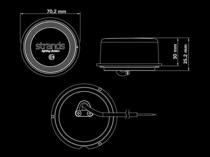 STRANDS FOR9T GEO Galinis gabarinis žibintas | Universalus 10-40V | ECE R10, R148 sertifikatas - Attēls 6