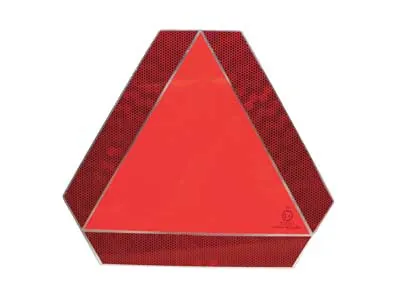 Metalinis lėtai judančios transporto priemonės atšvaitas - Trikampis įspėjamasis ženklas